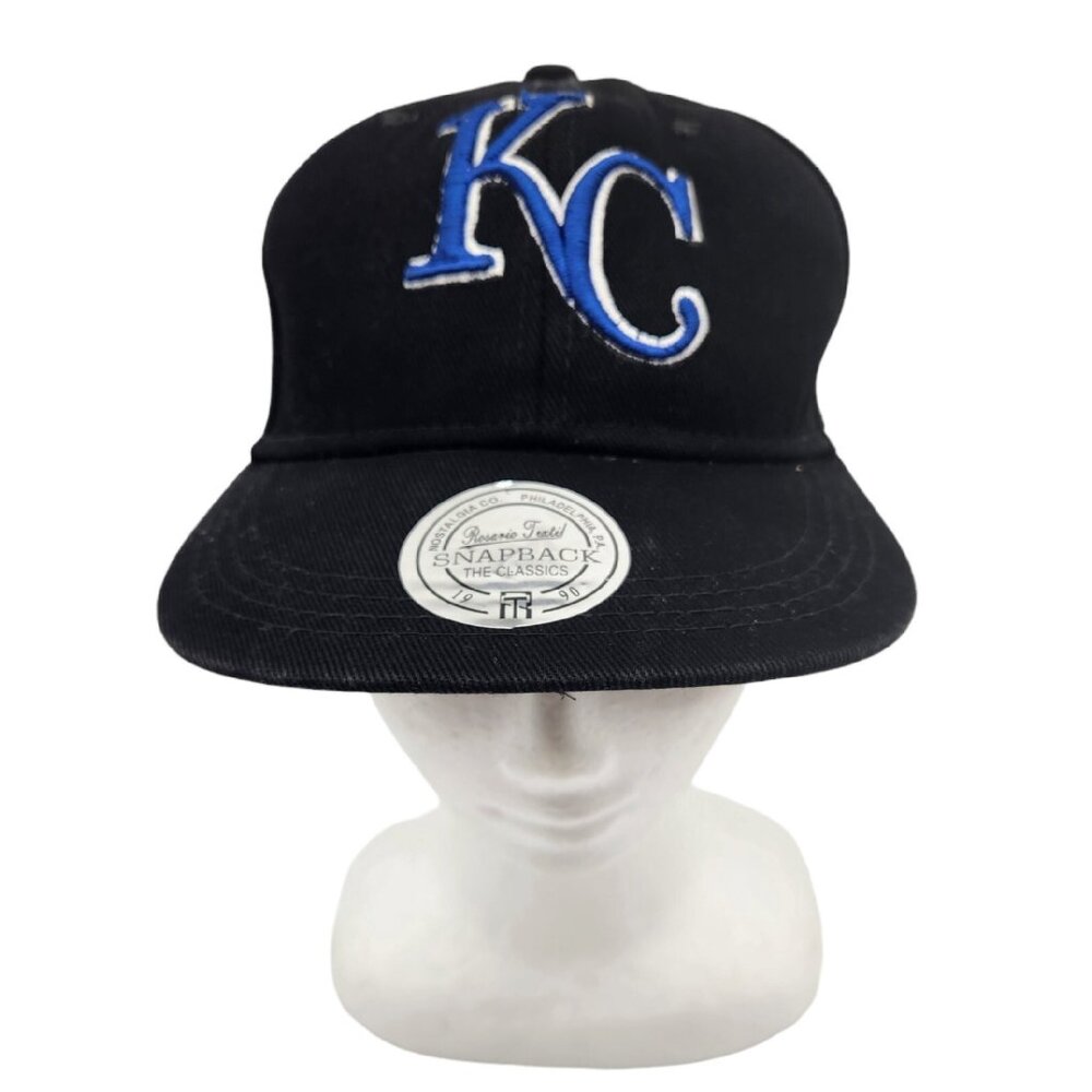 Kansas City Royals Cap Izod Rosario Textile FITTED HAT 7 MLB KC Vintage 1990